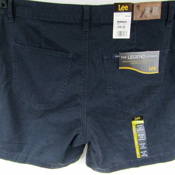 Lee Pants - Women's | Lee | Regular Fit | Mid Rise | Utility Short | Blue | Medium | NWT